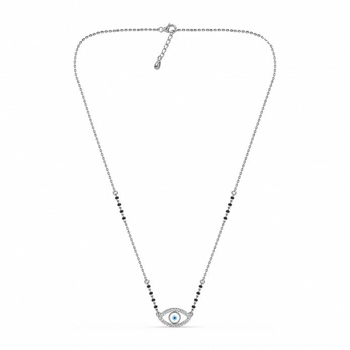 Evil eye mangalsutra with protective charm pendant