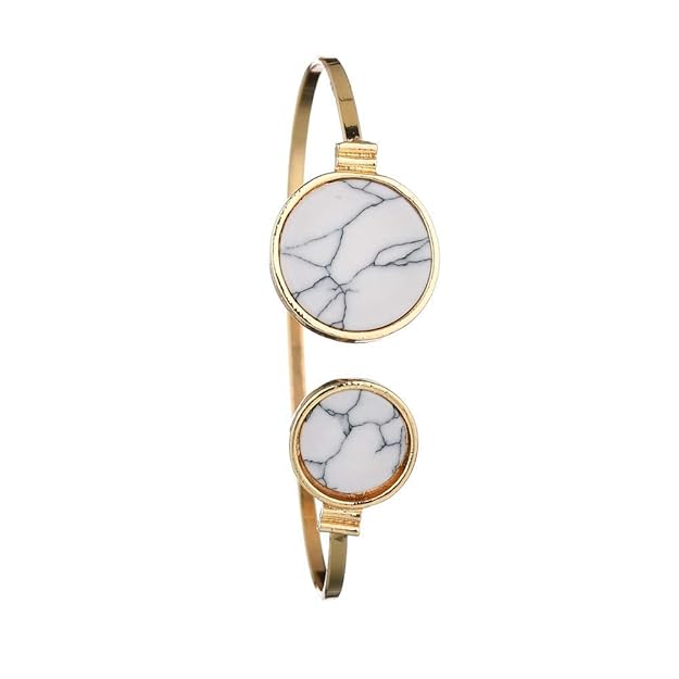 Set of 6 Multilayer Cuff Bangle Bracelet for Women and Girls