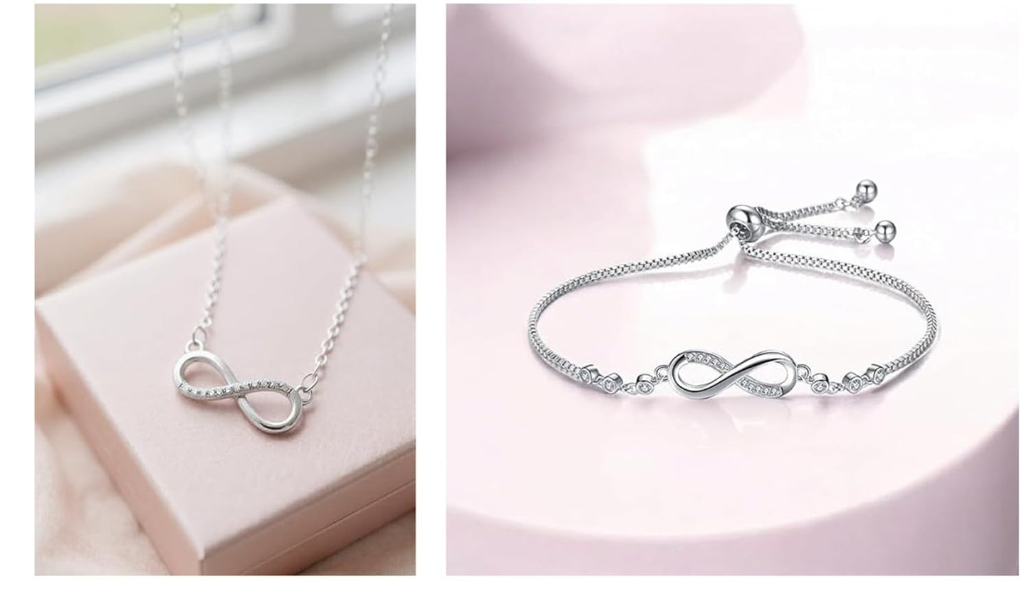Infinity Diamond Gold Love Knot Bracelet