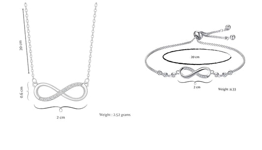 Infinity Diamond Gold Love Knot Bracelet