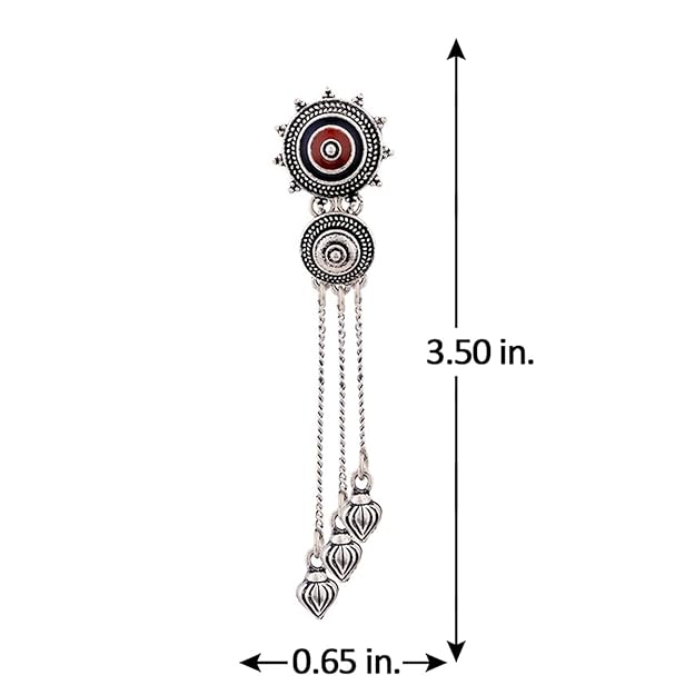 Silver pearl drop earrings with graceful finish