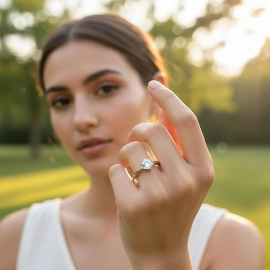 Moissanite Engagement Ring