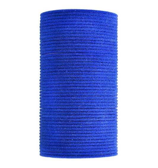 Velvet Metal Bangles for Women Available in Blue Color Set of 32 Bangles