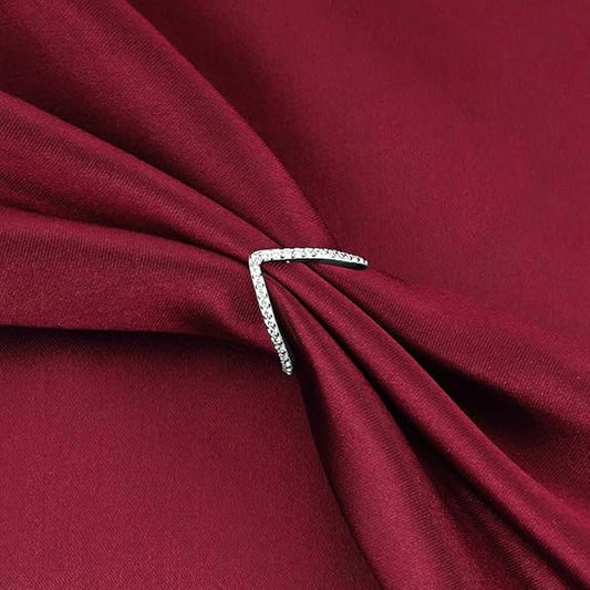 Diamond Vanki Ring in 925 Sterling Silver Classic Traditional Design