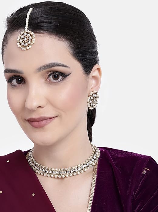 Necklace for Bride Kundan Choker Necklace Set