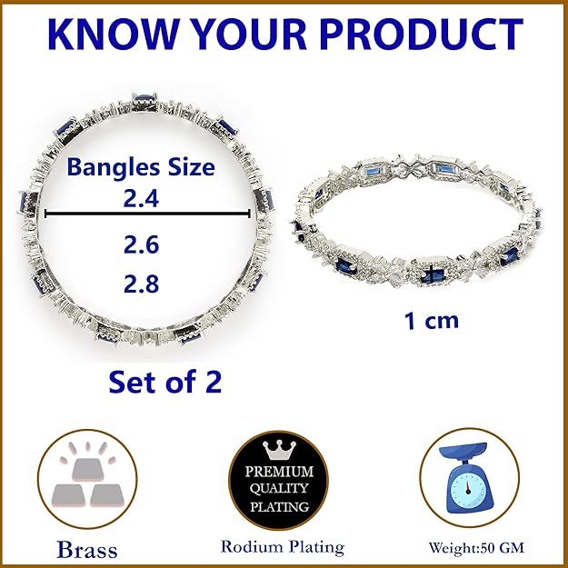 Cubic zirconia bangles with brilliant sparkling stones