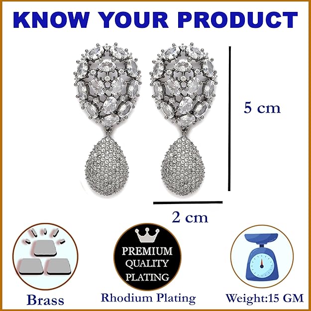 Drop earrings for women with elegant stylish design