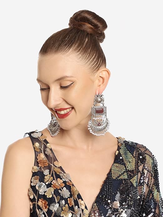 Oxidised earrings India inspired by ethnic artistry