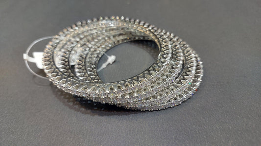 American Diamond Bangles for Women multi Plated High Grade Authentic AD Studded Jewellery Bangles Set for Women and Girls