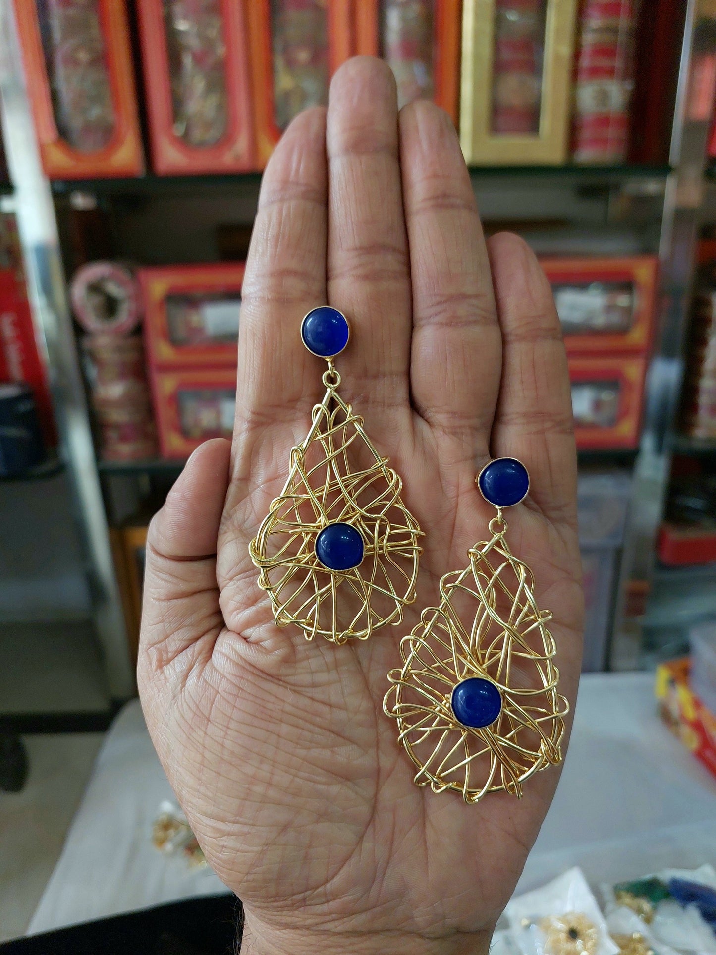 Matt Jaal Brass Earrings Set Studded With Premium Stone For Daily and Occasion Wear Wedding Gift Charming Fashion Jewelry