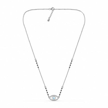 Evil eye mangalsutra with protective charm pendant