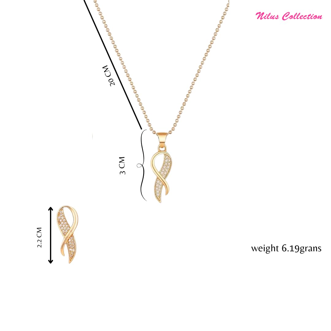 Infinity Diamond Gold Love Knot Bracelet