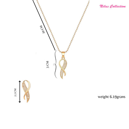 Infinity Diamond Gold Love Knot Bracelet