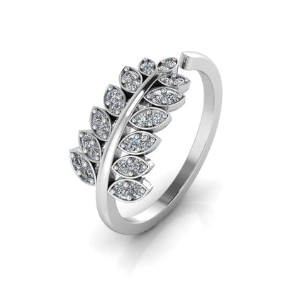 Sterling Silver Ring Jewelry in 925 Pure Silver Adjustable Modern Style