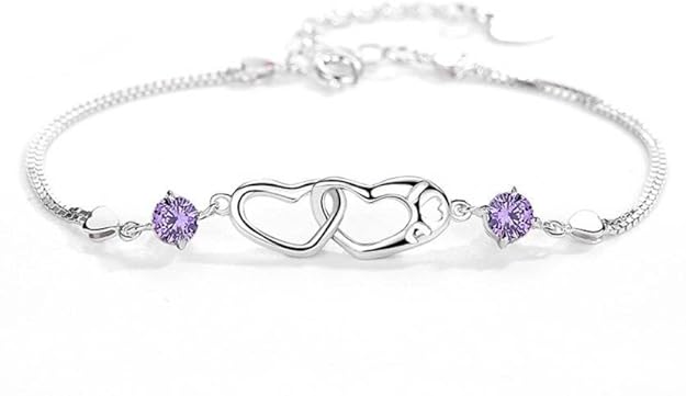 Rose Gold Double Heart Love Bracelet