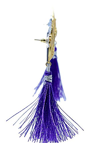 Latest Brass Bird With Silk Therad Dhaga Earrings For Girls