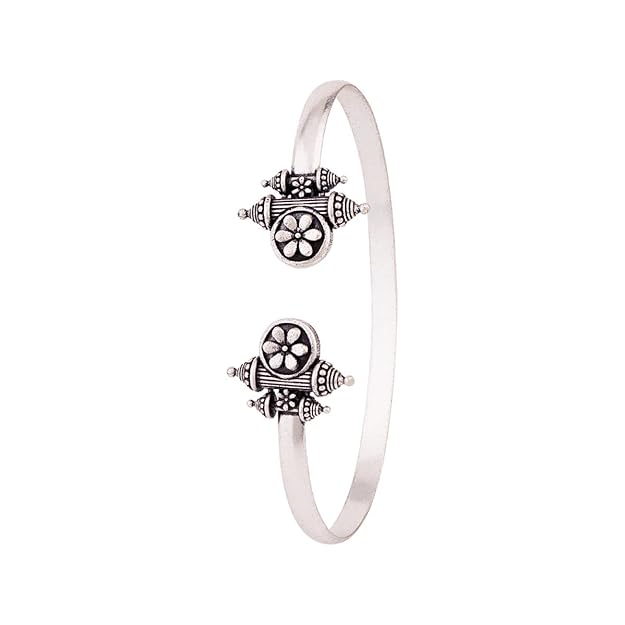 Vintage Style Bracelets Classic Oxidised Silver Design