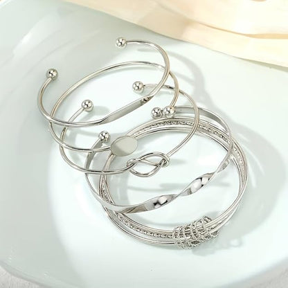 Set of 5 Latest Stylish MultilayerBangle Bracelet for Women and Girls