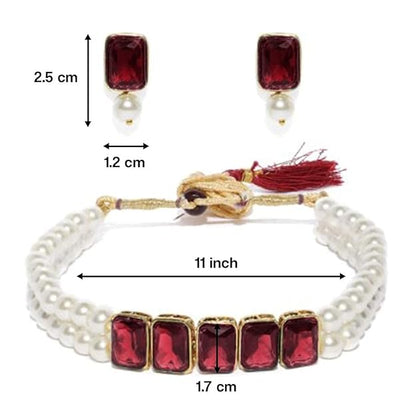 Indian pearl necklace with timeless ethnic appeal
