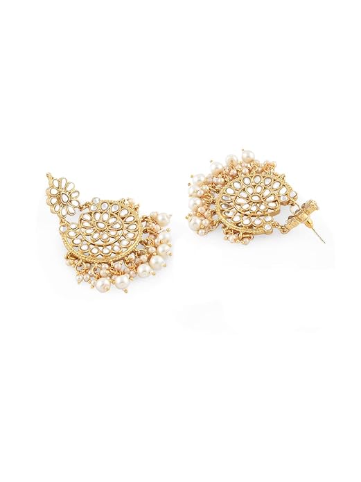 Pearl dangle earrings with classic feminine appeal