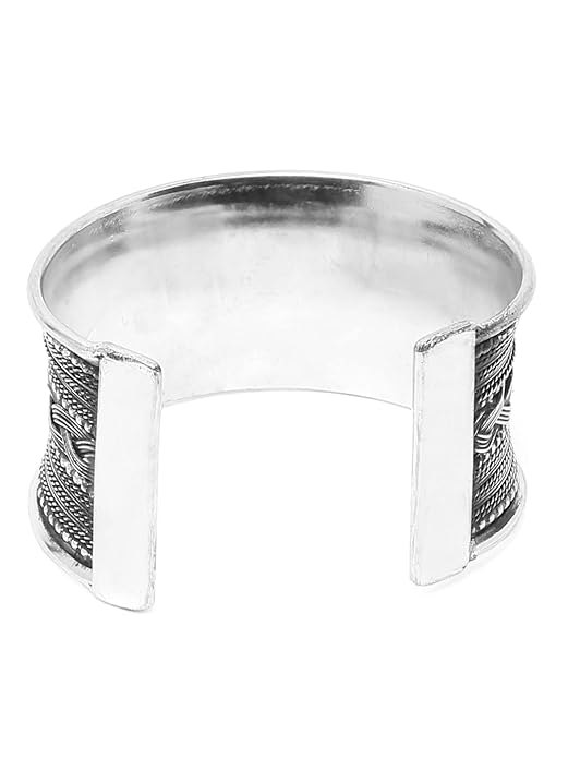 Silver oxidised bangles for festive and daily wear