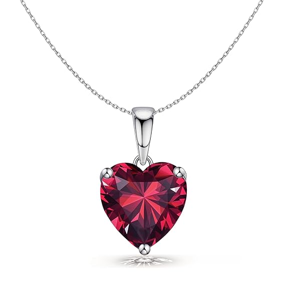 Silver Necklace with Heart Locket in 925 Sterling Silver Pendant Style