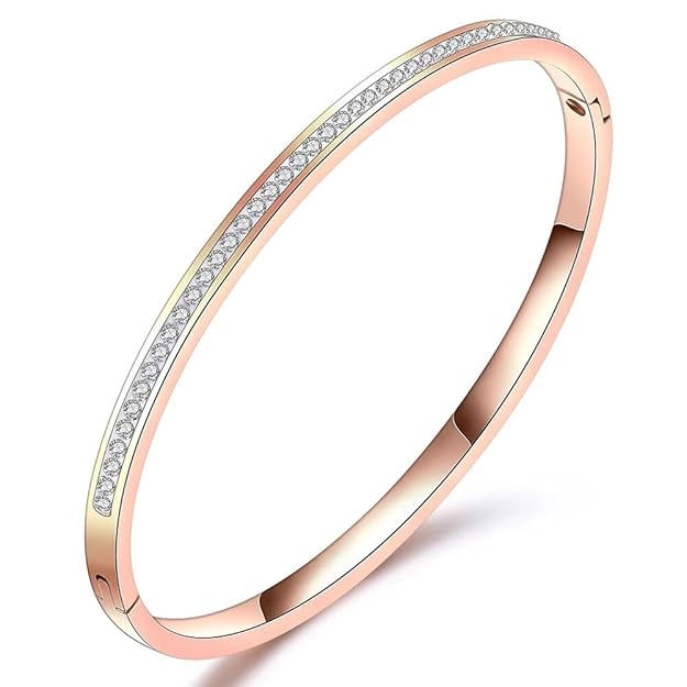 Gold Plated Crystal Cuff Bracelet