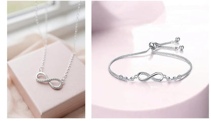 Infinity Diamond Gold Love Knot Bracelet