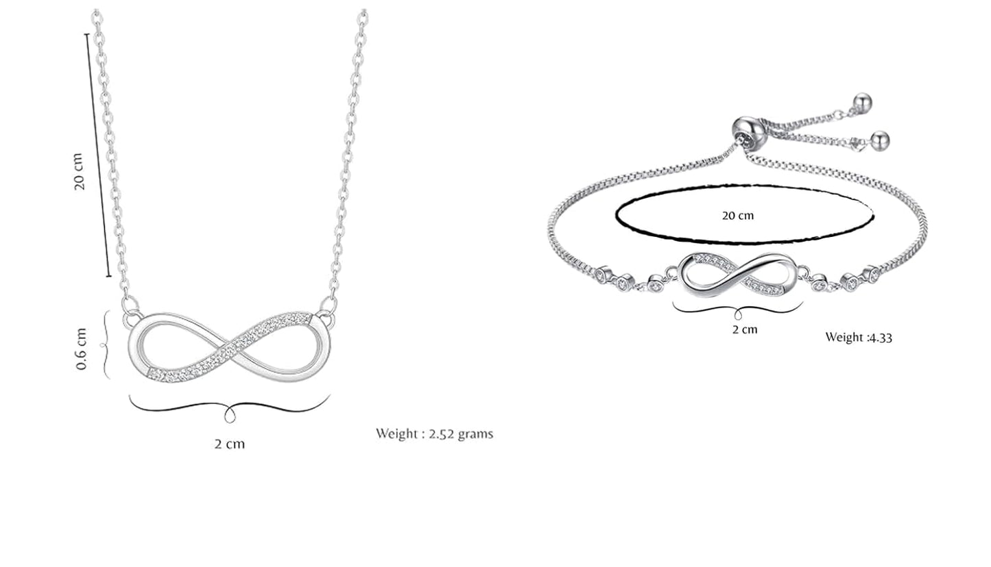 Infinity Diamond Gold Love Knot Bracelet