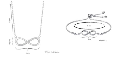 Infinity Diamond Gold Love Knot Bracelet