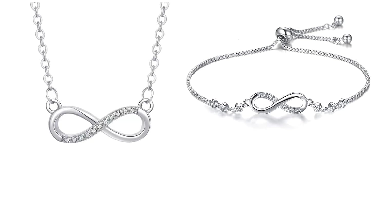 Infinity Diamond Gold Love Knot Bracelet