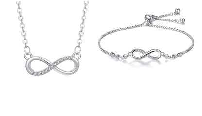 Infinity Diamond Gold Love Knot Bracelet