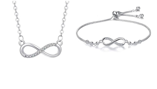 Infinity Diamond Gold Love Knot Bracelet