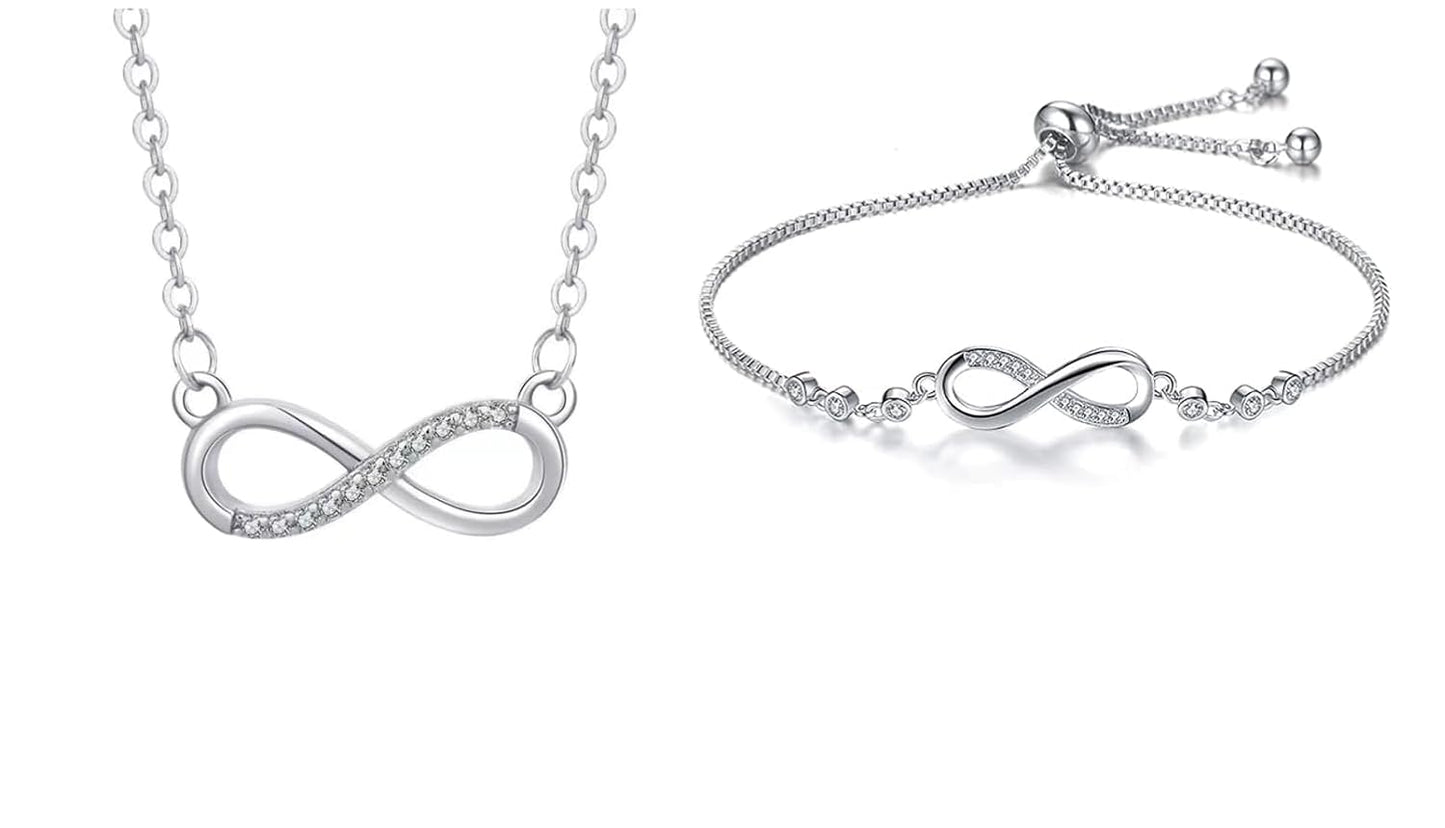 Infinity Diamond Gold Love Knot Bracelet