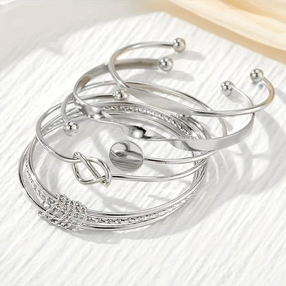 Set of 5 Latest Stylish MultilayerBangle Bracelet for Women and Girls