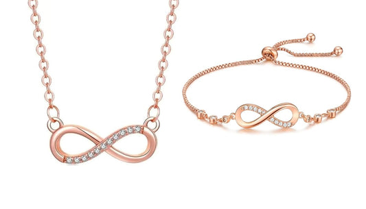 Infinity Diamond Gold Love Knot Bracelet