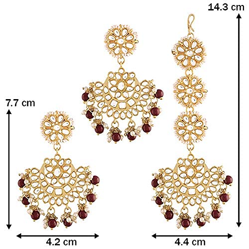 Elegant dulhan mang tika for Indian bridal wedding look