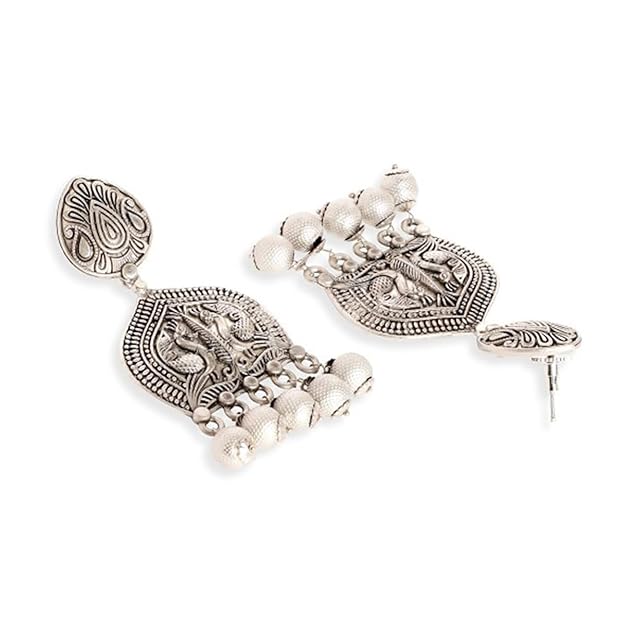 Oxidised Boho Dangle Earrings