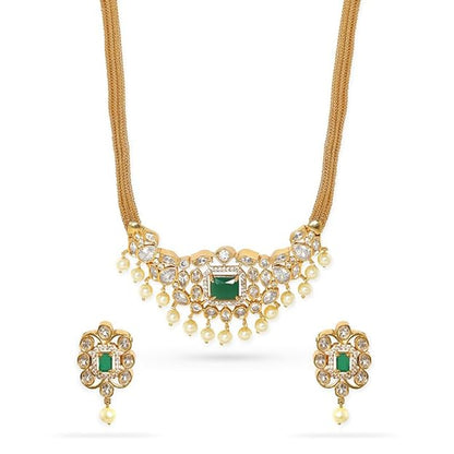 Temple Jewellery Choker CZ Set