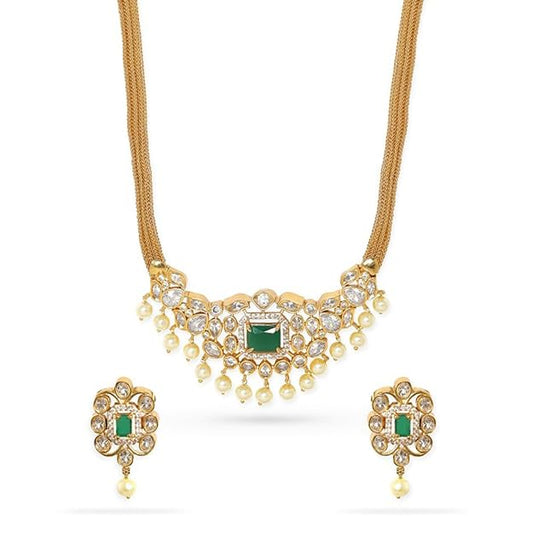 Temple Jewellery Choker CZ Set