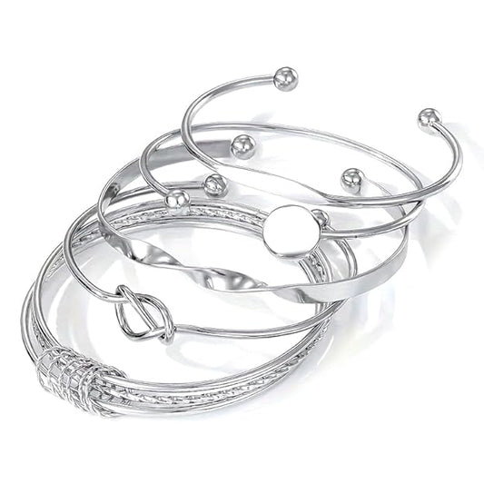 Set of 5 Latest Stylish MultilayerBangle Bracelet for Women and Girls