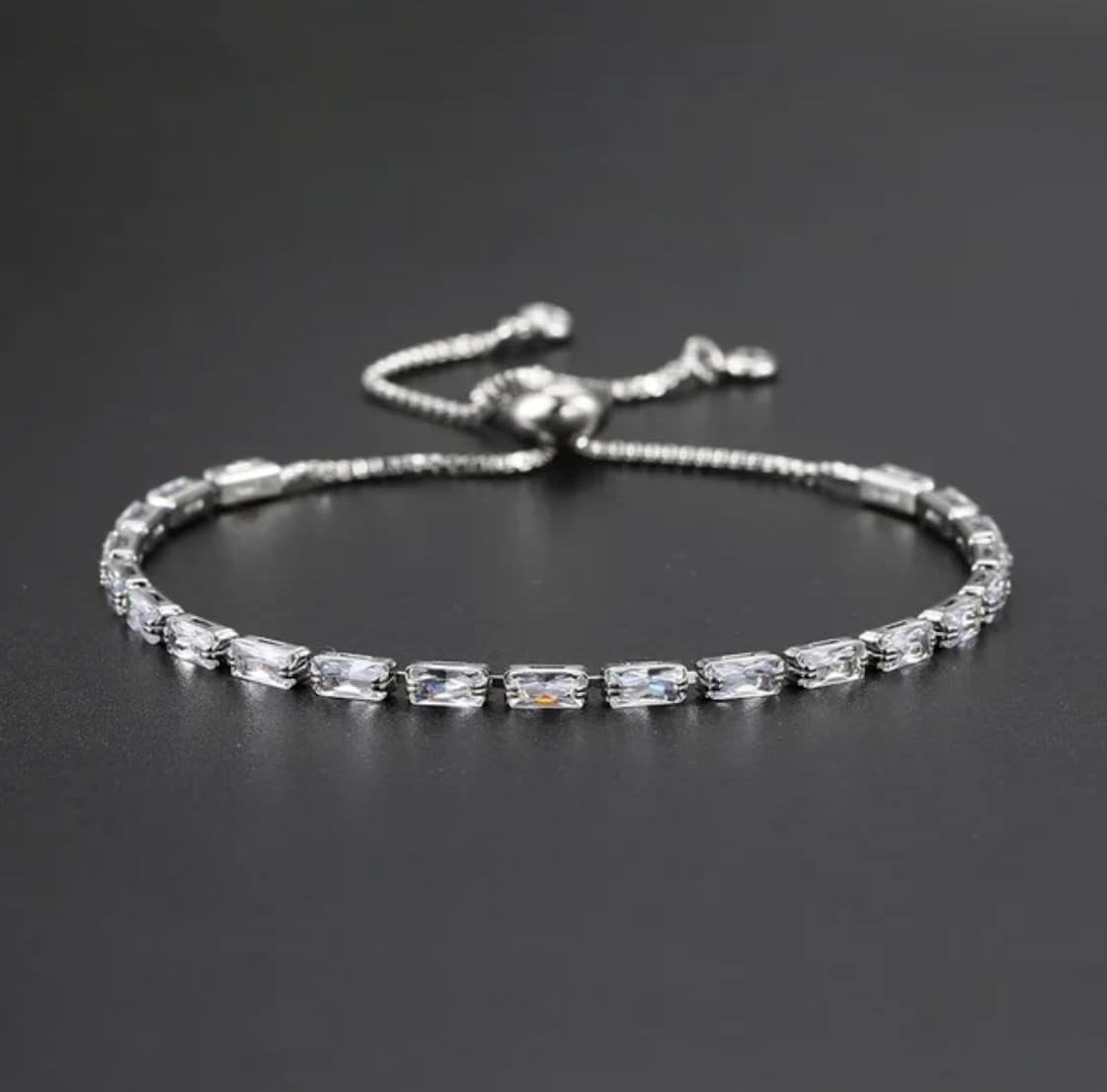 Stylish Cubic Zirconia American Diamond Adjustable Bracelet For Women & Girls Bracelet, Gift for Her