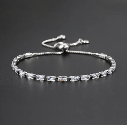 Stylish Cubic Zirconia American Diamond Adjustable Bracelet For Women & Girls Bracelet, Gift for Her