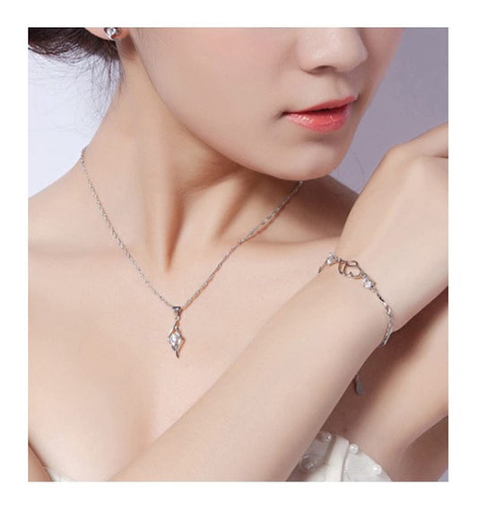 Copper Sterling Silver Charm Bracelet for Women(Pack of 1)