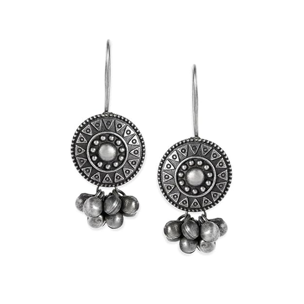 Earrings Gift for Women in Oxidised Boho Stylish Drop Design