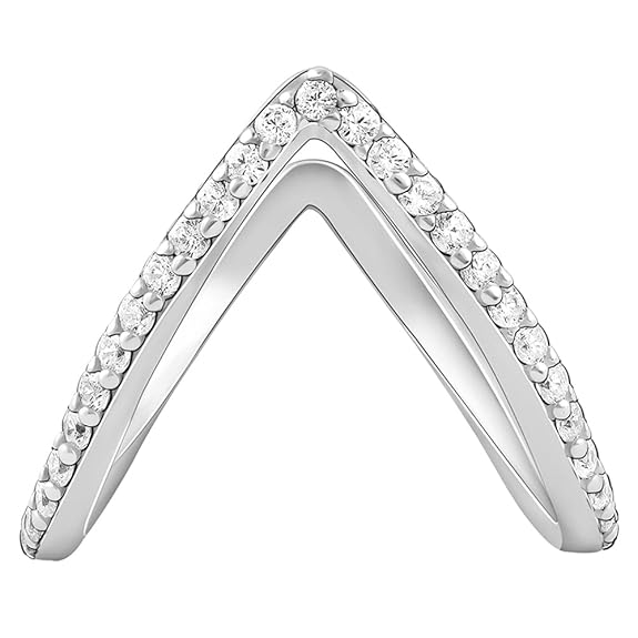 Diamond Vanki Ring in 925 Sterling Silver Classic Traditional Design
