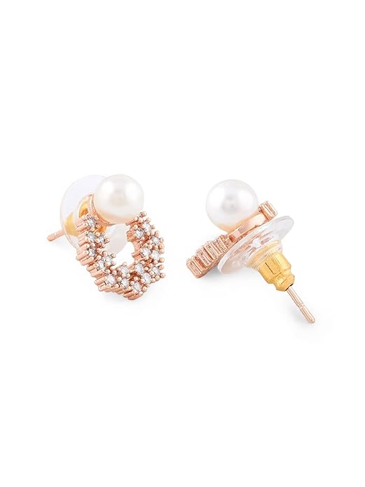 Stud earrings India with classic minimal design