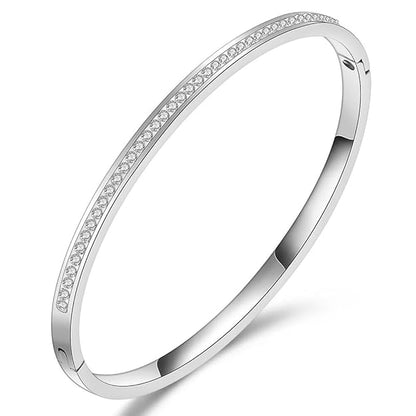 Gold Plated Crystal Cuff Bracelet