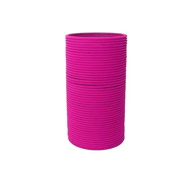 Velvet Metal Bangles for Women Available in Magenta Color Set of 32 Bangles