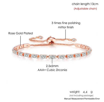 Stylish Cubic Zirconia American Diamond Adjustable Bracelet For Women & Girls Bracelet, Gift for Her